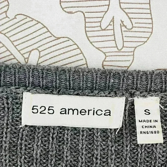 525 America V neck pullover Sweater Women's Size S Cotton 8992 - Picture 4 of 7
